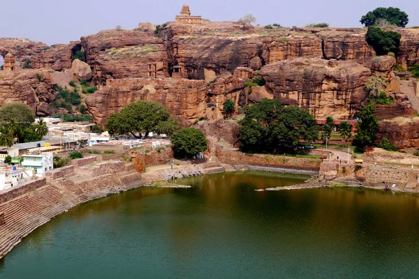 Blick Auf Den Heiligen See Der Siedlung Nahrungsergänzungsmittel Indien — Stockfoto