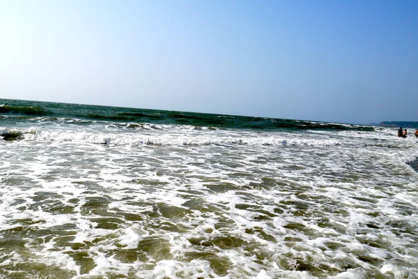 Κύματα Του Ινδικού Ωκεανού Κοντά Κράτος Της Γκόα Στην Ινδία — Φωτογραφία Αρχείου