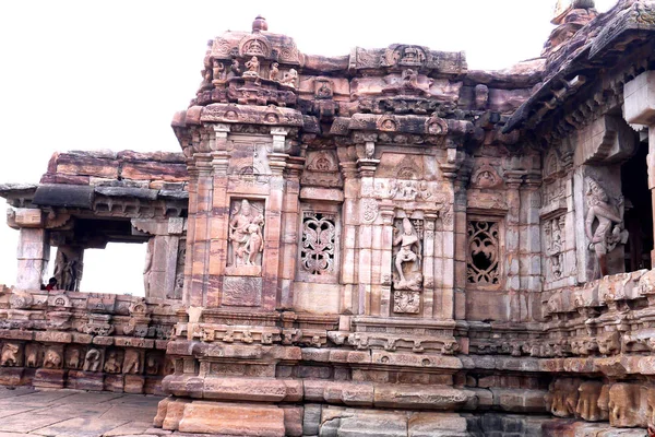 Индийские Храмы Шивы Деревне Паттадакал Штате Карнатака Индии — стоковое фото