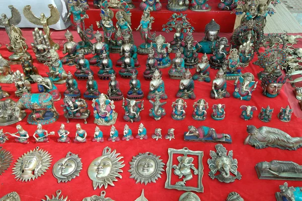 Szobrok Figurák Tibeti Buddhista Istenek — Stock Fotó