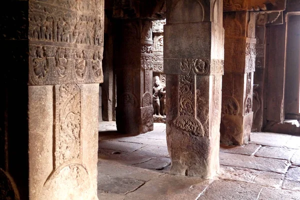 Város Pattadakal Indiai Templomok Csoportja — Stock Fotó