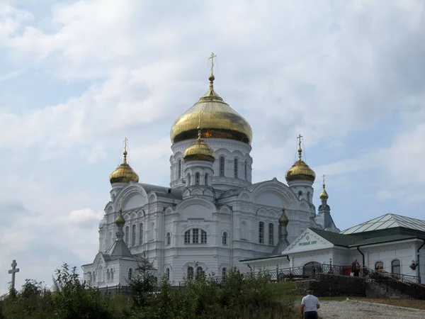Belogorsk Heilige Nikolajev Orthodoxe Missionaire Klooster Rechtenvrije Stockfoto's