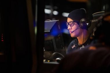 Saint Petersburg, Rusya - 28 Ekim 2017: Merkez üssü Counter Strike: küresel saldırgan cyber spor olay. Takım Sk Gaming: Taco Epitacio de Melo yakın portre Şampiyonası oyun sırasında