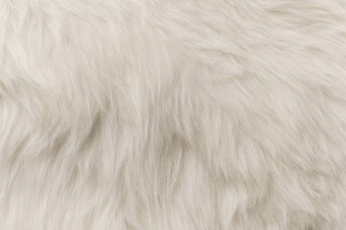 Arka plan için beyaz yapay kürk dokusu