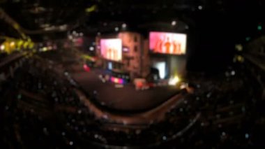 ESports bulanık olay backgroung. Şimşek, aydınlatma, büyük ekran oyun birkaç dakika üzerinden bakan ile üst kısmında nokta ana sahne.
