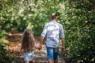 Baba ile kızı Park