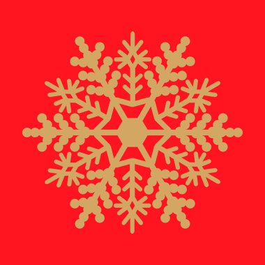 Basit bir arka plan üzerinde vektör kar tanesi