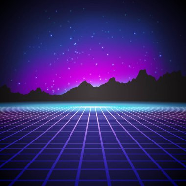 Arka plan stili içinde 80s arkadın.