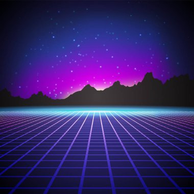 Arka plan stili içinde 80s arkadın.