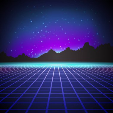 Arka plan stili içinde 80s arkadın.
