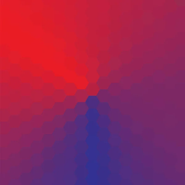 Fond vectoriel abstrait composé d'hexagones, peint avec un gradient de cône . — Image vectorielle