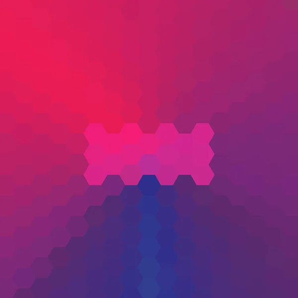 Fond vectoriel abstrait composé d'hexagones, peint avec un gradient de cône . — Image vectorielle