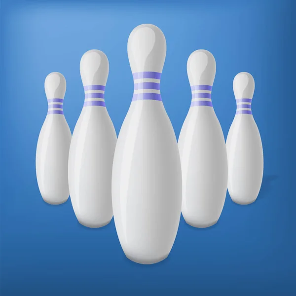 Des quilles pour le bowling. Illustration vectorielle . — Image vectorielle
