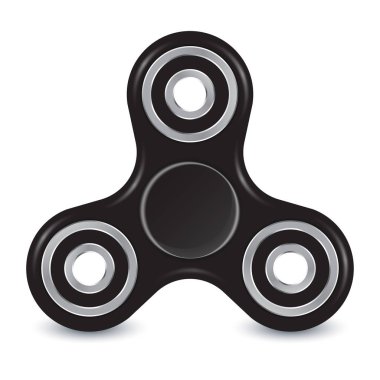 Gerçekçi görüntü kıpır Spinner. Vektör çizim.
