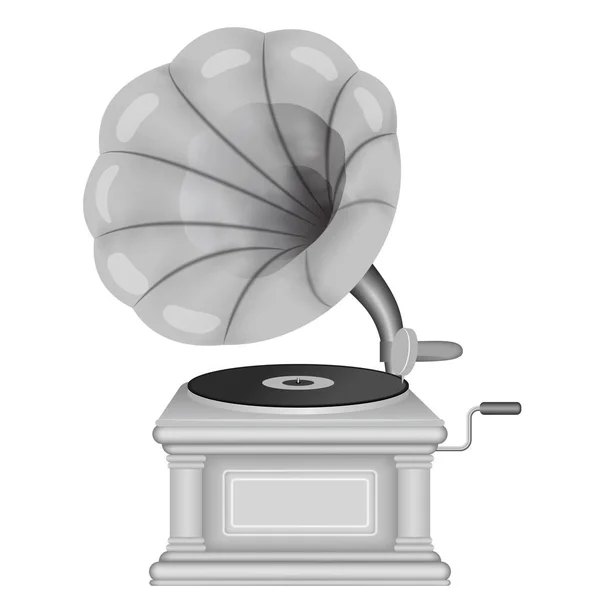 Vieux gramophone — Image vectorielle