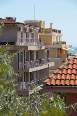 Otelin deniz Bulgaristan St Balkan dağ yaz beldesi yakınlarında.