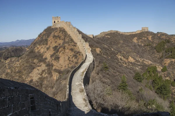 Majestoso grande parede de china — Fotografia de Stock