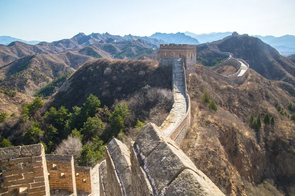 Majestoso grande parede de china — Fotografia de Stock