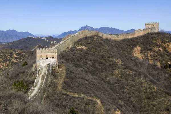 Majestueuze grote muur van China — Stockfoto