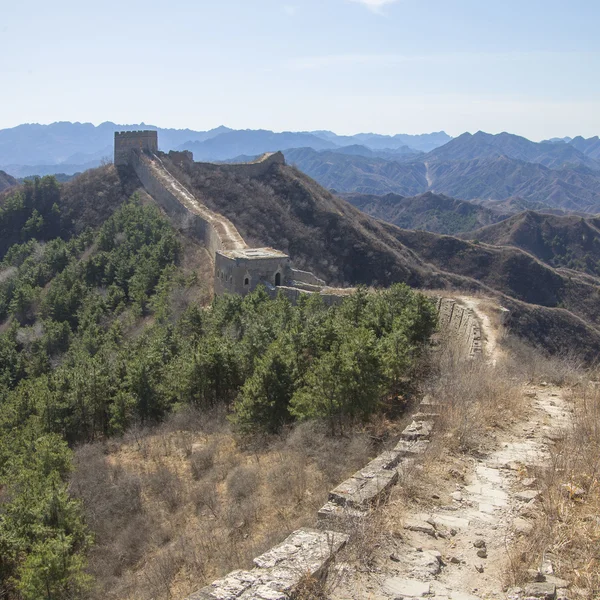 Majestueuse grande muraille de Chine — Photo