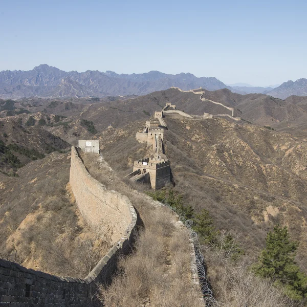 Majestátní velká čínská zeď — Stock fotografie