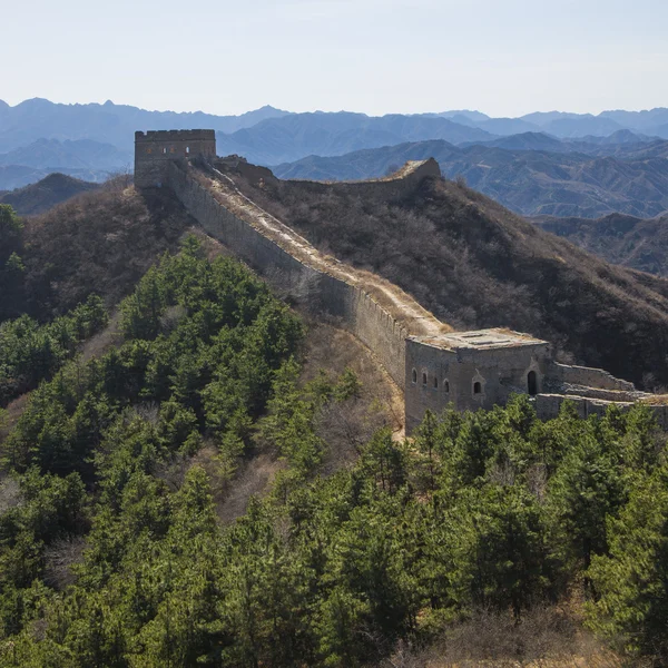 Majestueuse grande muraille de Chine — Photo