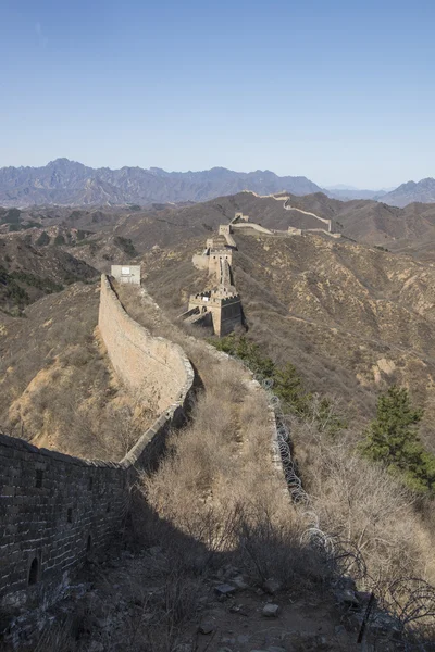 Maestoso grande muro di porcellana — Foto Stock