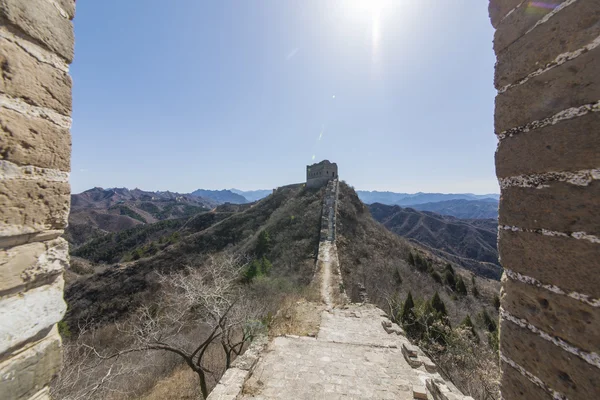 Majestueuse grande muraille de Chine — Photo