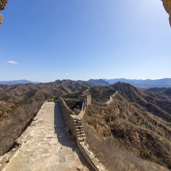 Majestoso grande parede de china — Fotografia de Stock