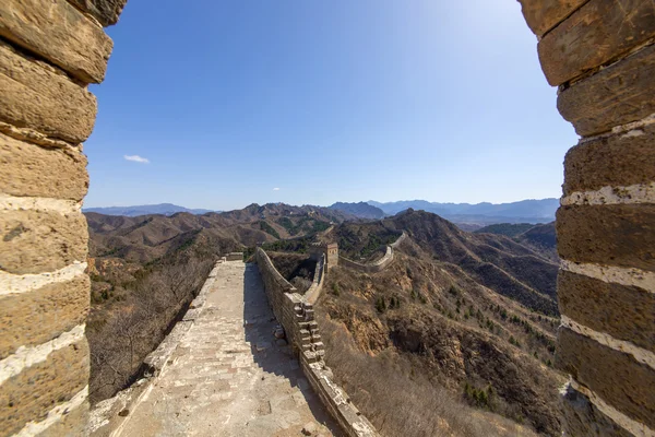 Majestueuse grande muraille de Chine — Photo