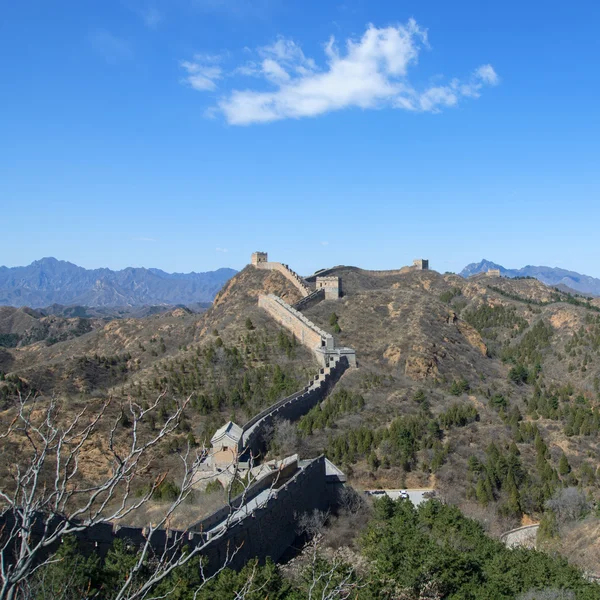 Maestoso grande muro di porcellana — Foto Stock