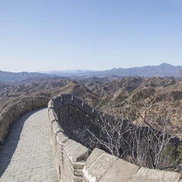 Majestueuse grande muraille de Chine — Photo