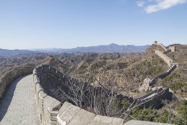 Majestoso grande parede de china — Fotografia de Stock