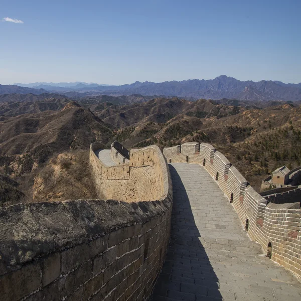 Majestoso grande parede de china — Fotografia de Stock