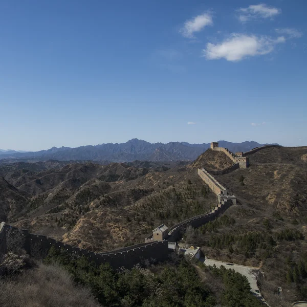 Majestoso grande parede de china — Fotografia de Stock