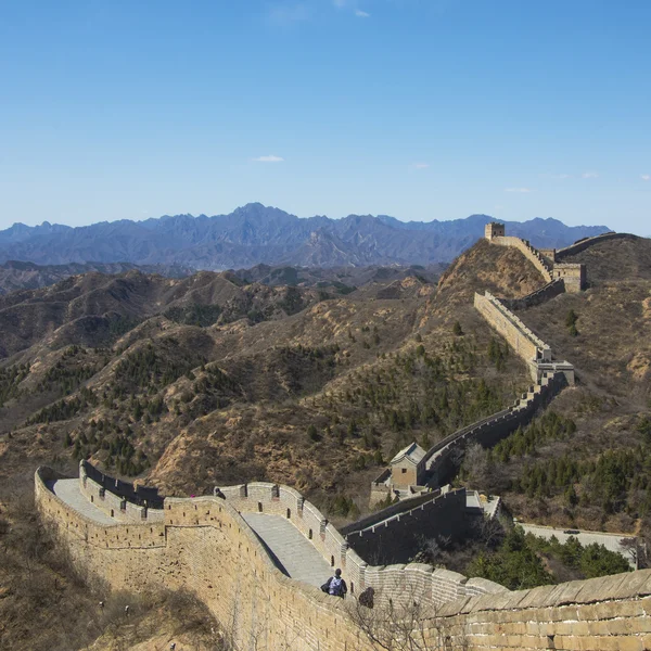 Majestueuse grande muraille de Chine — Photo