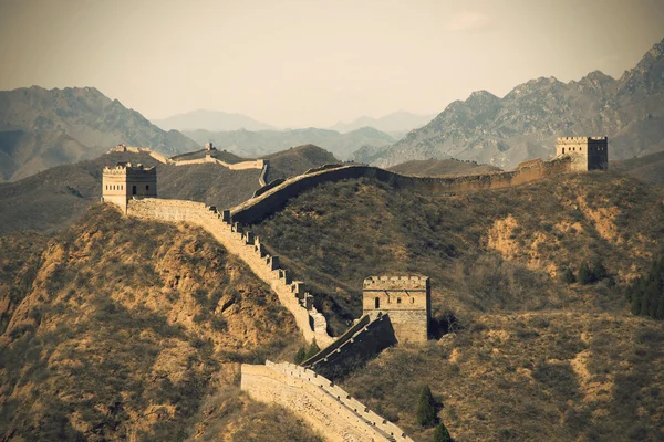 Majestueuse grande muraille de Chine — Photo