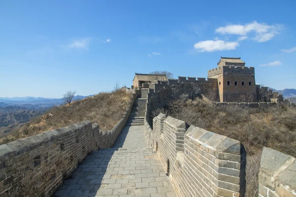 Majestoso grande parede de china — Fotografia de Stock