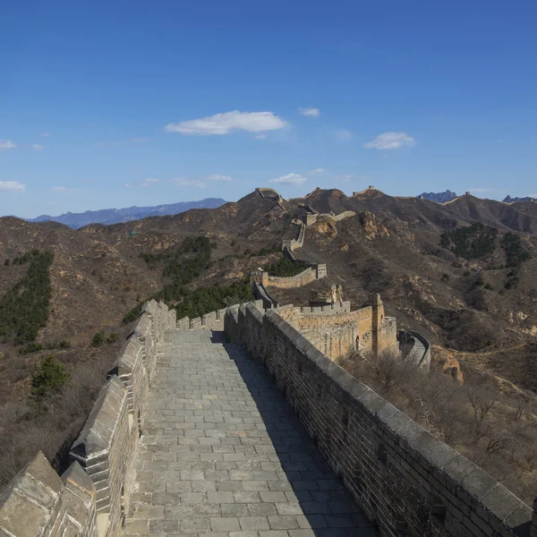 Majestoso grande parede de china — Fotografia de Stock