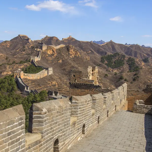 Majestoso grande parede de china — Fotografia de Stock