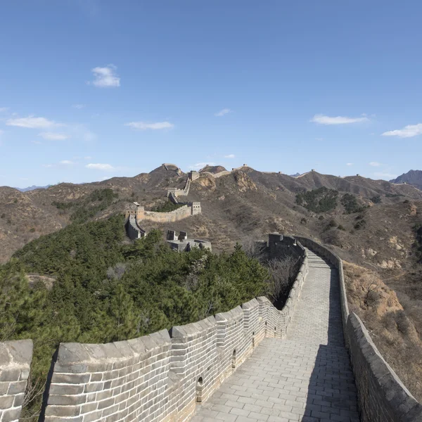 Majestoso grande parede de china — Fotografia de Stock