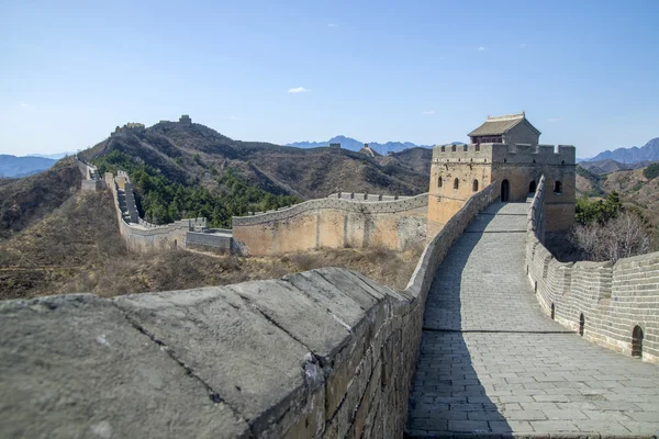 Majestoso grande parede de china — Fotografia de Stock