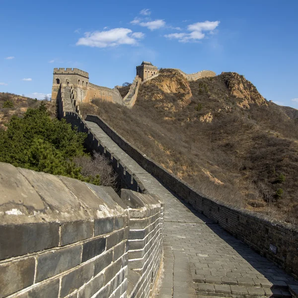 Majestoso grande parede de china — Fotografia de Stock