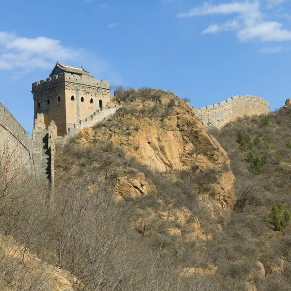 Величественная Великая Китайская стена — стоковое фото