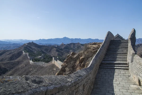 あごの雄大な万里の長城 — ストック写真