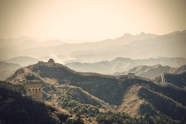 Majestosa Grande Muralha de Chin — Fotografia de Stock