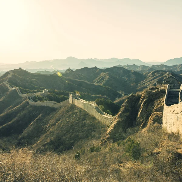 Majestueuze grote muur van China — Stockfoto