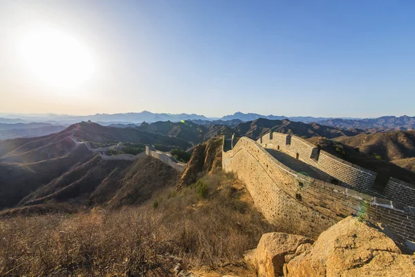 Majestueuse grande muraille de Chine — Photo