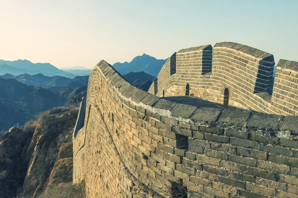 Majestueuze grote muur van China — Stockfoto