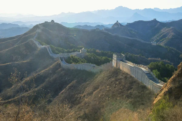 Majestoso grande parede de china — Fotografia de Stock